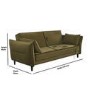 Khaki Green Velvet 3 Seater Click Clack Sofa Bed – Bobby
