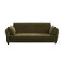Khaki Green Velvet 3 Seater Click Clack Sofa Bed – Bobby