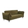 Khaki Green Velvet 3 Seater Click Clack Sofa Bed – Bobby