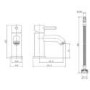 Brushed Bronze Cloakroom Mono Basin Mixer Tap - Arissa