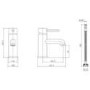 GRADE A1 - Brushed Bronze Mono Basin Mixer Tap - Arissa