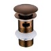 Brushed Bronze Click Clack Slotted Basin Waste - Arissa