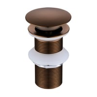 GRADE A1 - Brushed Bronze Click Clack Unslotted Basin Waste - Arissa
