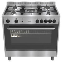 Refurbished Baumatic BC190.2TCSS 90cm Single Cavity Gas Range Cooker Stainless Steel