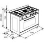 Refurbished Baumatic BC190.2TCSS 90cm Single Cavity Gas Range Cooker Stainless Steel