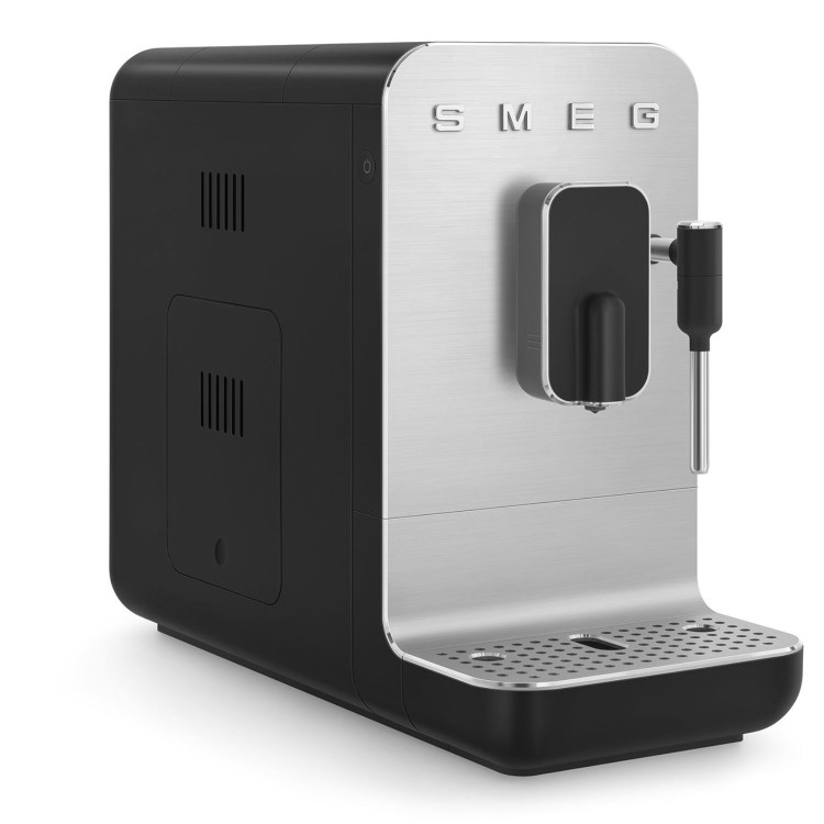 Smeg 50's Style Fully Automatic Bean to Cup Freestanding Coffee Machine with Frothing Wand - Black