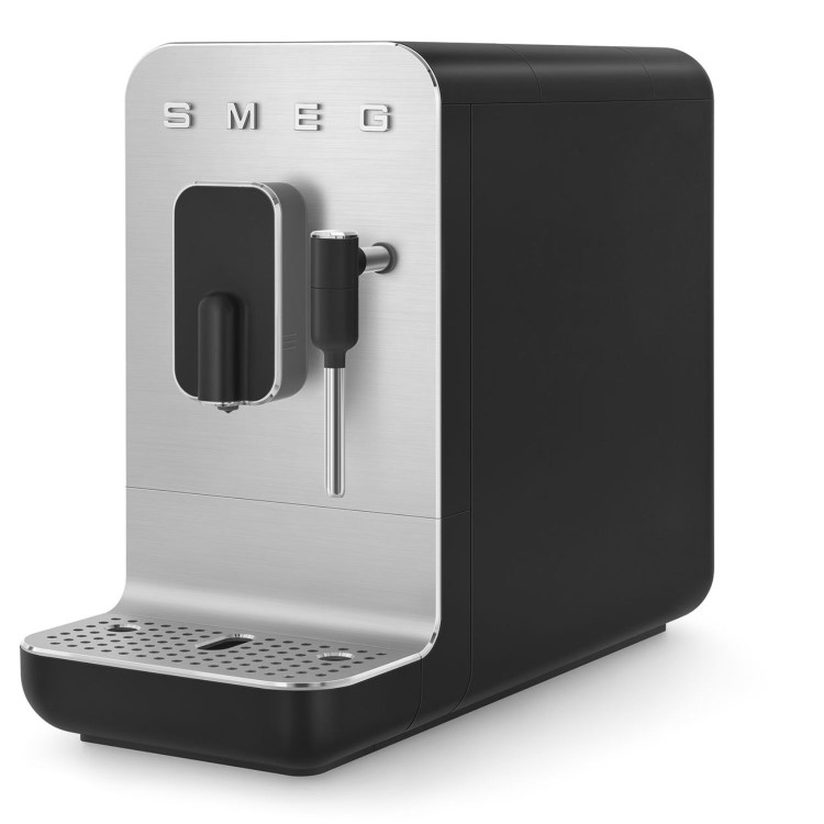 Smeg 50's Style Fully Automatic Bean to Cup Freestanding Coffee Machine with Frothing Wand - Black