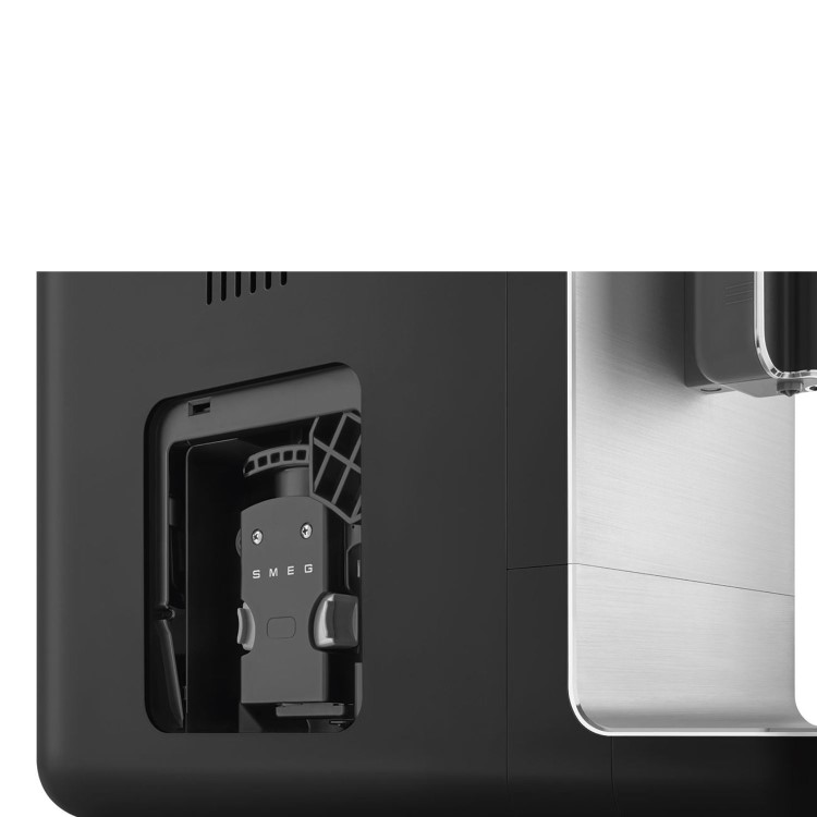 Smeg 50's Style Fully Automatic Bean to Cup Freestanding Coffee Machine with Frothing Wand - Black