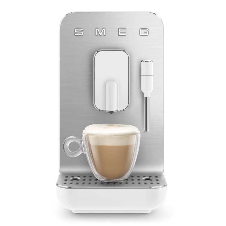 Smeg BCC12WHMUK Retro White Espresso Coffee Machine – Stylish Espresso Maker