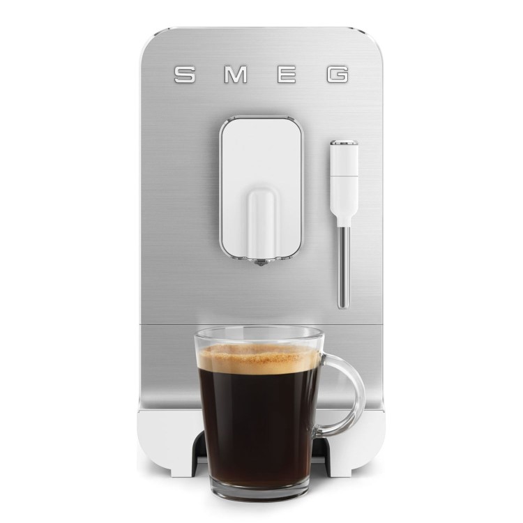 Smeg BCC12WHMUK Retro White Espresso Coffee Machine – Stylish Espresso Maker