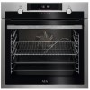 Refurbished AEG 6000 BCE556060M 60cm Single Built In Electric Oven with Food Sensor Stainless Steel