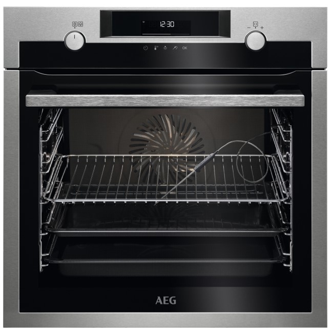 AEG SteamBake Electric Built-in Single Oven - Stainless Steel