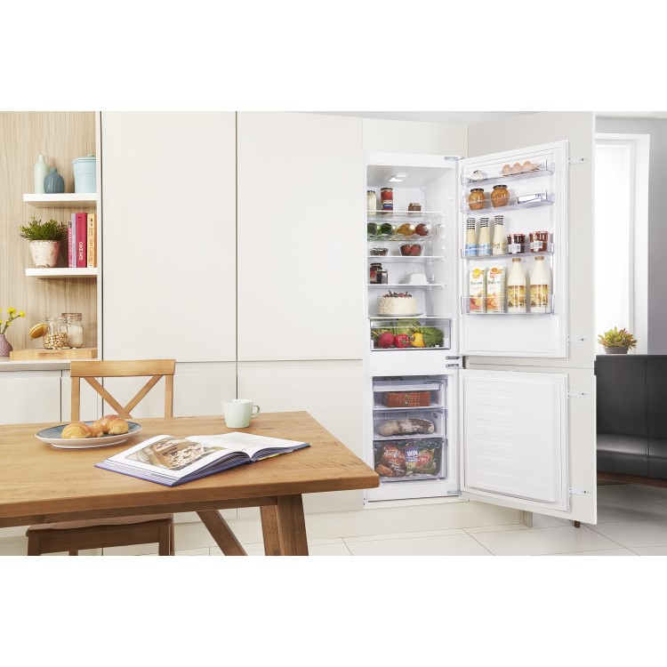 Beko BCFD173 Frost Free 70-30 Sliding Rail Integrated Fridge Freezer