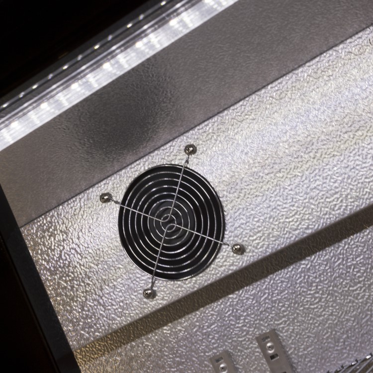 Refurbished Hinged Double Door Undercounter Bottle Cooler Back Bar Cabinet Black