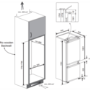 Refurbished Beko BCSA283E2S Integrated 271 Litre 70/30 Fridge Freezer White