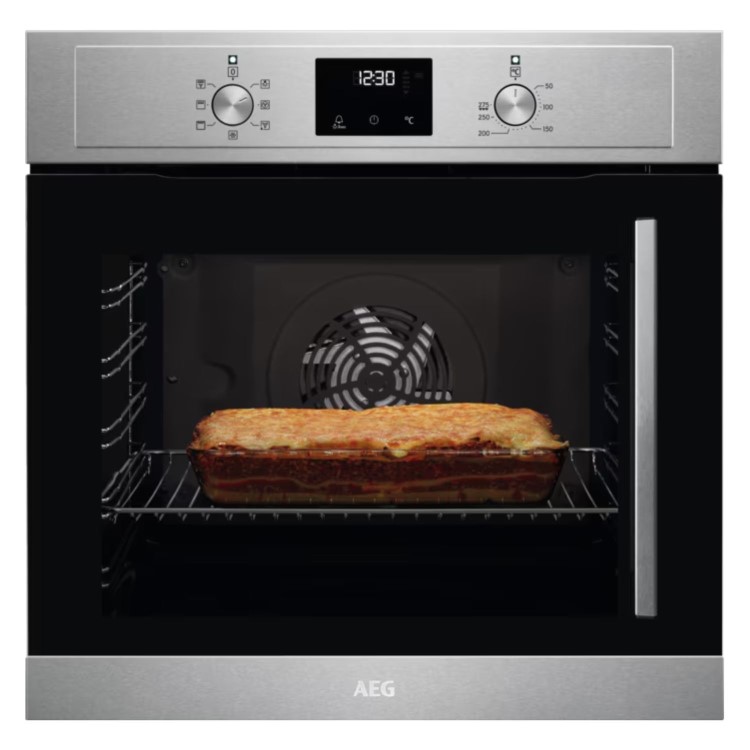 AEG 3000 Series BCX335L11M Electric Single Oven with Left Hand Opening