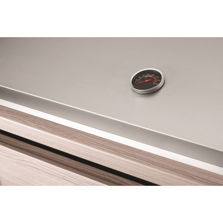 BeefEater 1500 Series - 4 Burner Gas BBQ Grill & Side Burner Trolley - Silver