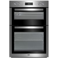 Refurbished Beko BDF26300X 60cm Double Built In Electric Oven Stainless Steel