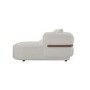 Cream Chenille 4 Seater Right Hand L-Shape Curved Chaise Corner Sofa - Bodhi