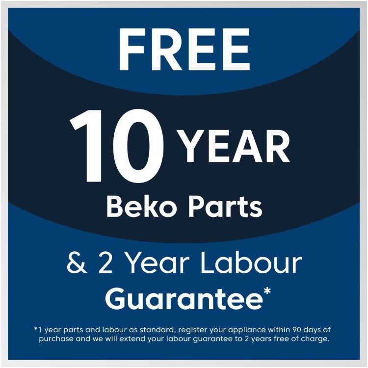 Beko Integrated Dishwasher – Fast+ C-rated Black Control Panel