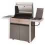 BeefEater 1500 Series - 4 Burner Gas BBQ Grill & Side Burner Trolley - Silver
