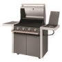 BeefEater 1500 Series - 4 Burner Gas BBQ Grill & Side Burner Trolley - Silver