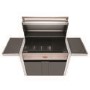 BeefEater 1500 Series - 4 Burner Gas BBQ Grill & Side Burner Trolley - Silver