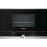 Siemens iQ700 21L 900W Built In Microwave with Grill - Stainless Steel