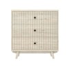 Cream Limewash Chest of 3 Drawers with Legs - Beau