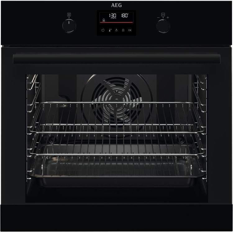 AEG 6000 Series SurroundCook Electric Single Oven - Black
