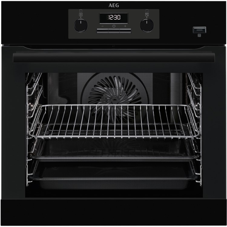 AEG BEB351010B SteamBake Multifunction Single Oven Black