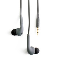 BoomPods Bassline In-Ear Headphones w/Mic and Remote - Grey