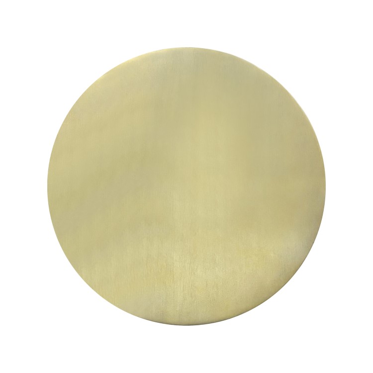 Small Gold and Marble Round Side Table - Beck