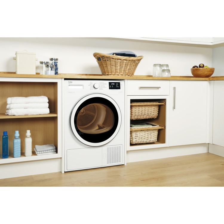 Beko 8kg Freestanding Heat Pump Tumble Dryer - White