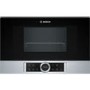 Refurbished Bosch BEL634GS1B Serie 8 21L 900W Built-in Microwave with Grill Stainless Steel