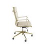 Beige Faux Leather High Back Office Chair - Benson