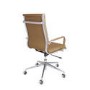 Tan Faux Leather High Back Office Swivel Chair - Benson