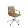 Tan Faux Leather Office Chair - Benson