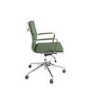 Green Faux Leather Office Chair - Benson