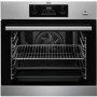 Refurbished AEG SteamBake BES351010M Multifunction 60cm Single Built In Electric Oven Stainless Steel