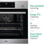 AEG 6000 Series SteamBake Electric Single Oven - Stainless Steel