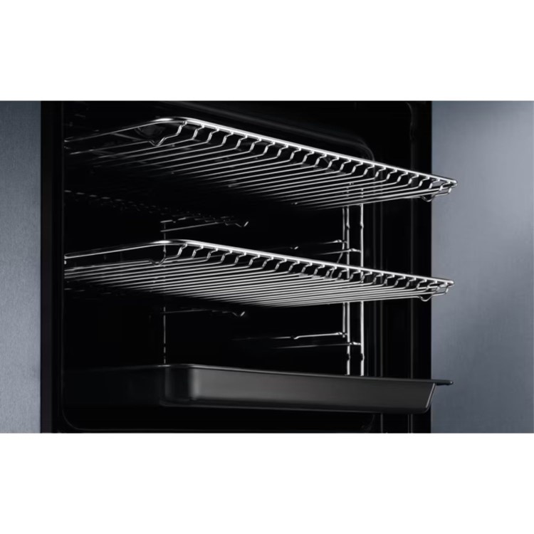 AEG 3000 Series Air Fry Electric Single Oven - Black