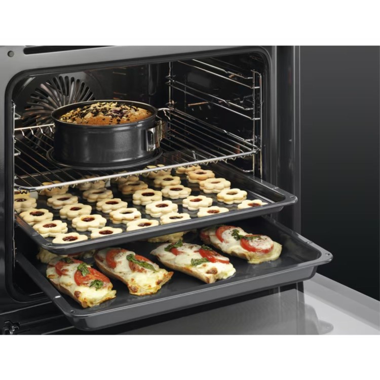 AEG 3000 Series Air Fry Electric Single Oven - Black