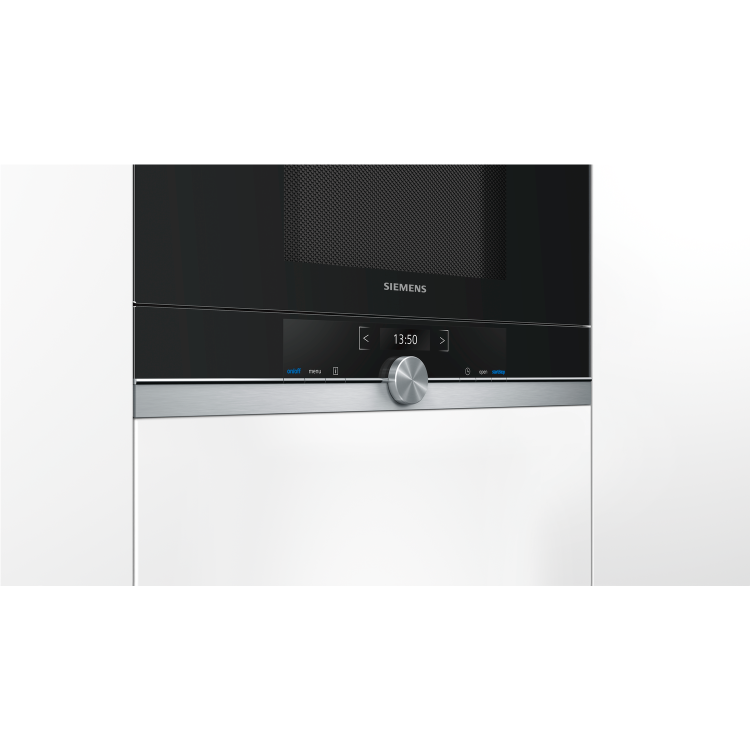Refurbished Siemens iQ700 BF634LGS1B Built In 21L 900W Microwave Stainless Steel