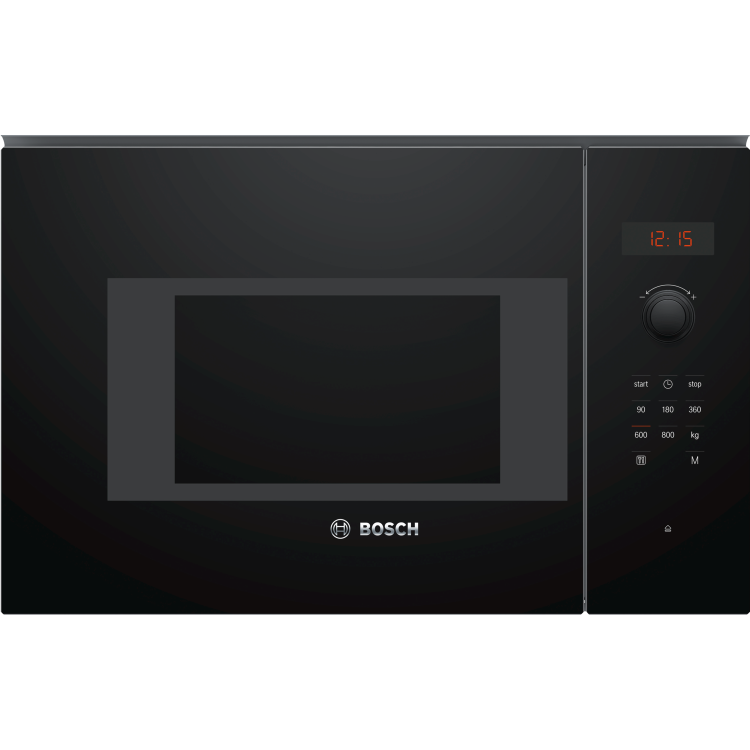 Refurbished Bosch Serie 4 BFL523MB0B Built In 20L 800W Microwave Oven Black