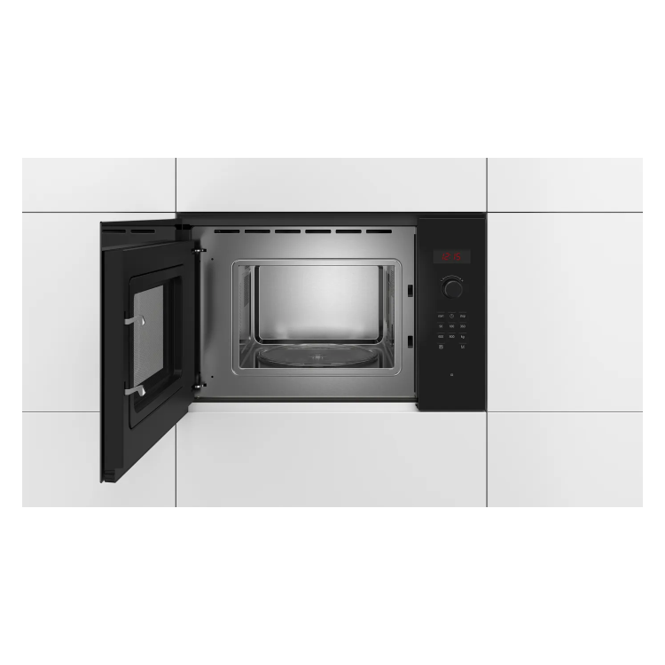 Refurbished Bosch Serie 4 BFL523MB0B Built In 20L 800W Microwave Oven Black