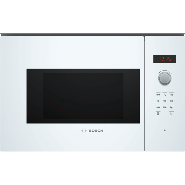 Refurbished Bosch Serie 4 BFL523MW0B Built In 20L 800W Microwave Oven