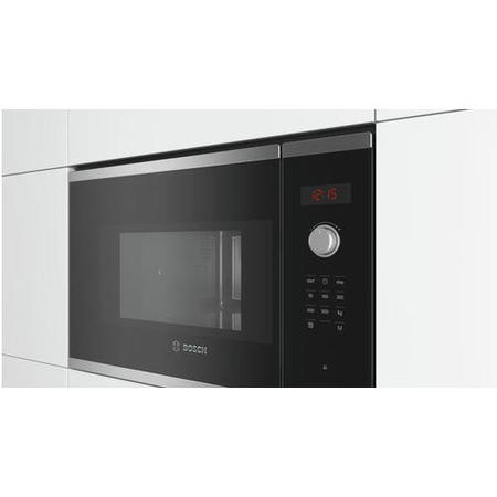 Refurbished Bosch BFL553MS0B Built In 20L 800W Microwave Silver