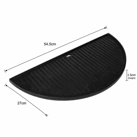 Boss Grill Half Moon Cast Iron Griddle for eiqkingegg
