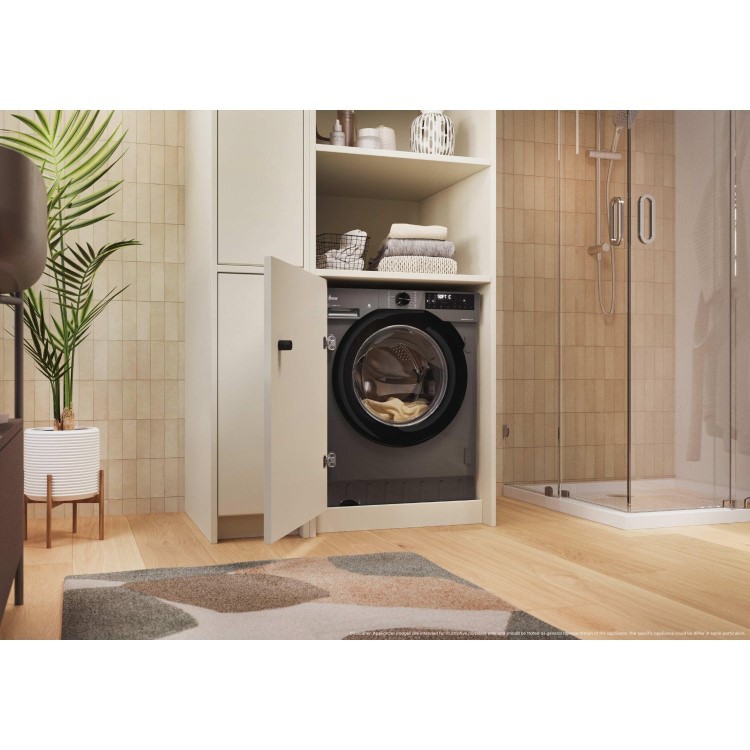 Hoover H-Wash & Dry 400 Pro 9kg Wash 6kg Dry 1600rpm Integrated Washer Dryer - Graphite